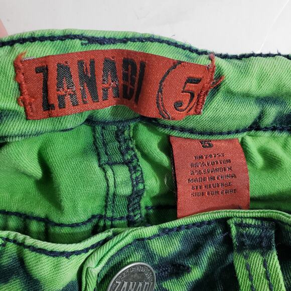 Zana Di Juniors Jeans Lime Green Acid Wash Skinny Size 5 - Picture 13 of 15